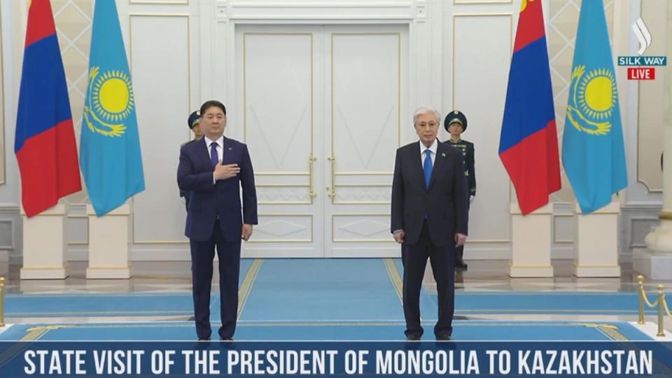 Monqolustan prezidenti Qazaxıstana səfərə gəlib