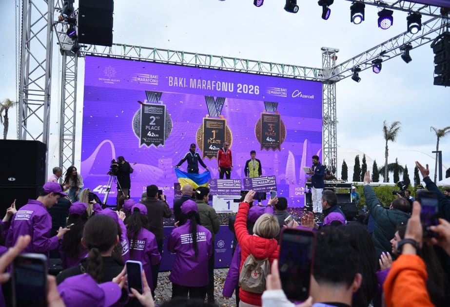 “Bakı Marafonu 2026”da mükafatlandırma mərasimi olub