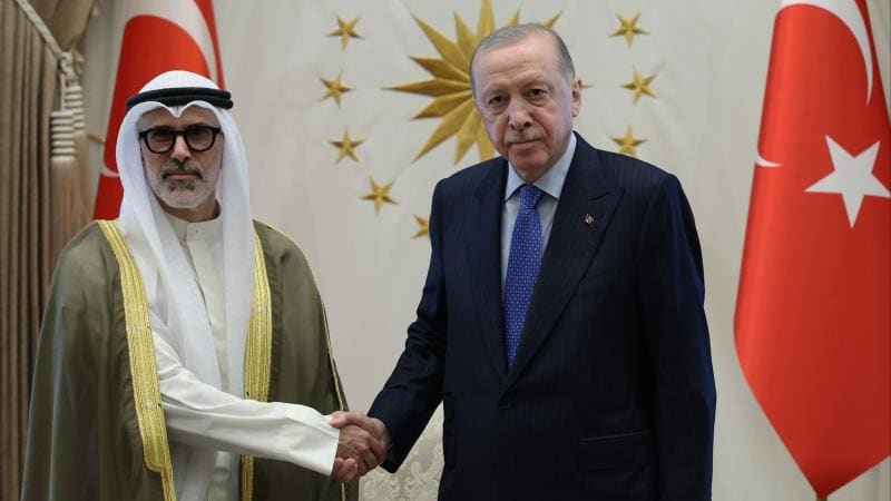 Ərdoğan Küveytin xarici işlər naziri ilə görüşüb