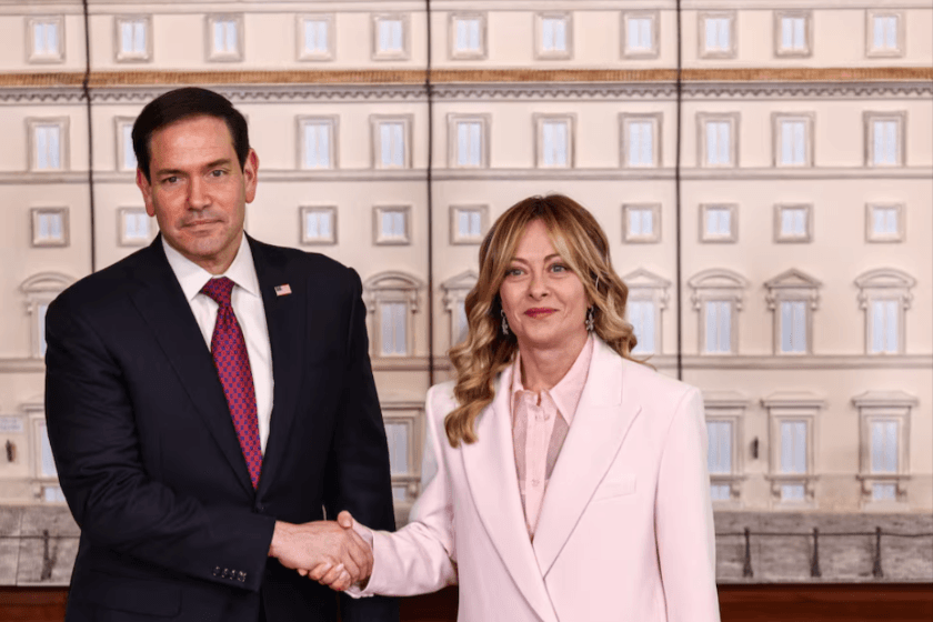 Marko Rubio Meloni ilə görüşüb