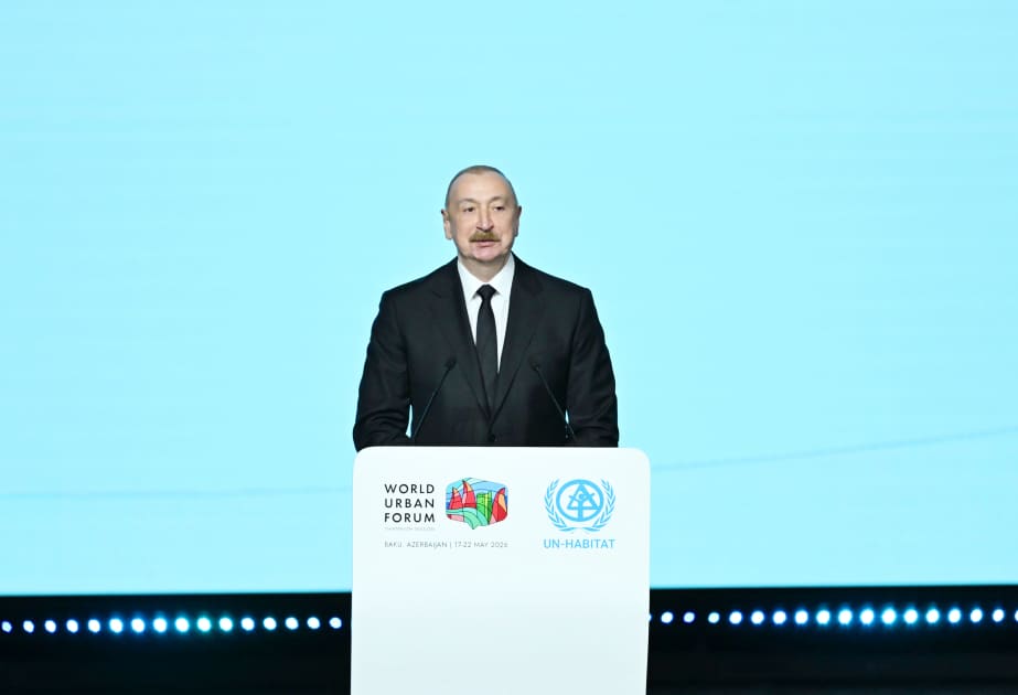 Prezident İlham Əliyev WUF13 açılış mərasimindən birgə foto paylaşıb