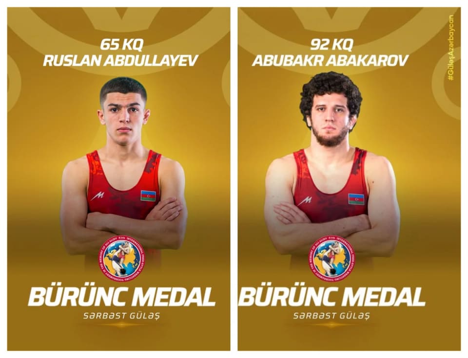Azərbaycanın iki sərbəst güləşçisi Rusiyadan bürünc medalla qayıdır 