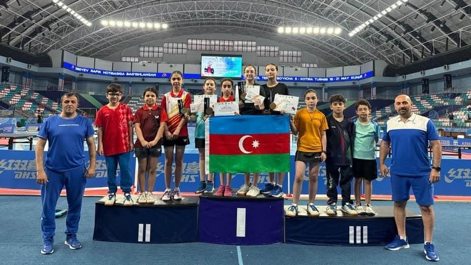 Azərbaycanın stolüstü tennisçiləri Özbəkistandan 7 mükafatla qayıdırlar