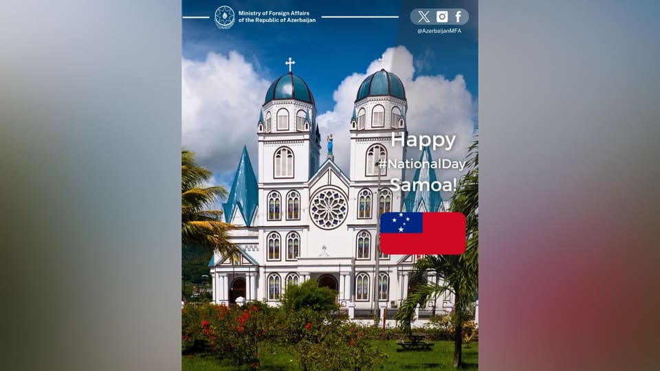 Azərbaycan XİN Samoanı təbrik edib