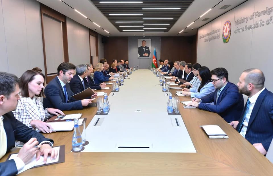 Ceyhun Bayramov Kaleb Orrun başçılıq etdiyi nümayəndə heyəti ilə görüşüb