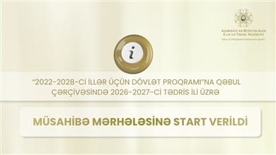 Dövlət Proqramına qəbul çərçivəsində müsahibə mərhələsinə start verilib