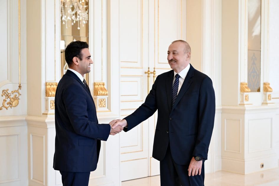 İlham Əliyev ABŞ Konqresinin Nümayəndələr Palatasının üzvünü qəbul edib