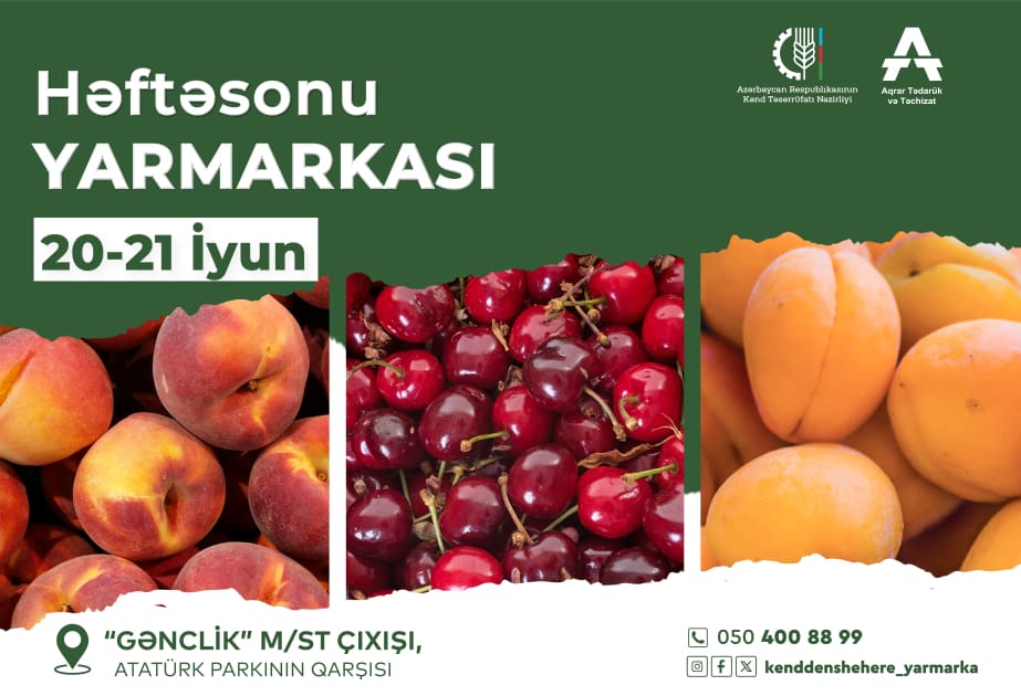 Bakıda növbəti “Kənddən Şəhərə” həftəsonu yarmarkası təşkil olunacaq