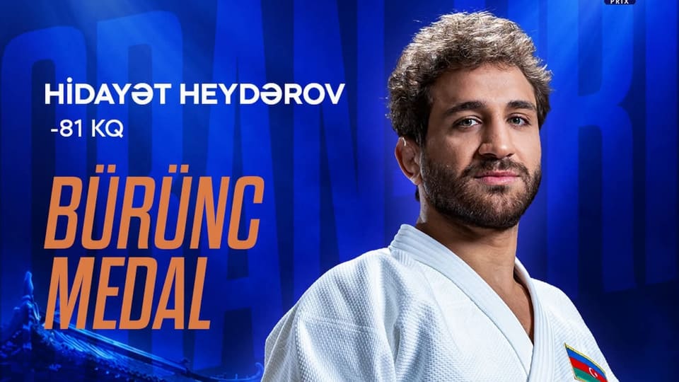 Qran-Pri: Hidayət Heydərov bürünc medal qazandı