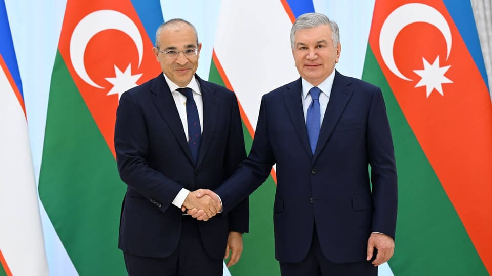 Şavkat Mirziyoyev Mikayıl Cabbarovun rəhbərlik etdiyi nümayəndə heyətini qəbul edib