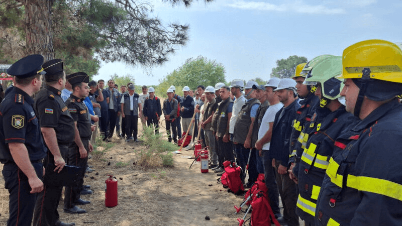 Meşələrdə yanğın təhlükəsizliyinə dair maarifləndirmə tədbirləri keçirilib