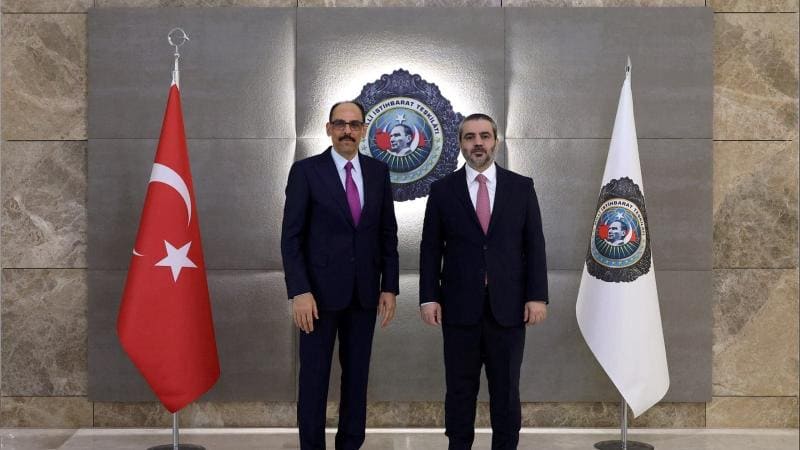  İbrahim Kalın Suriya xarici işlər naziri ilə görüşüb