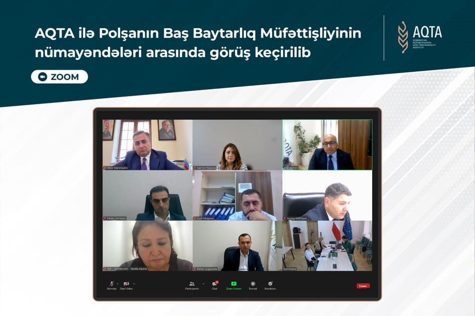 AQTA ilə Polşanın Baş Baytarlıq Müfəttişliyinin nümayəndələri arasında görüş keçirilib