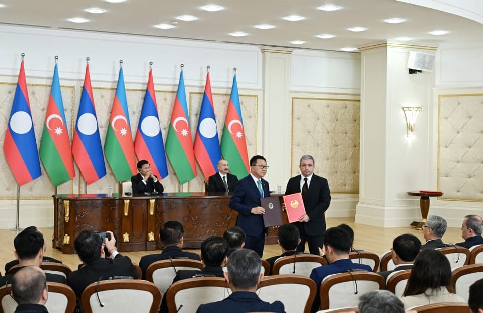 Azərbaycan ilə Laos arasında Birgə Bəyanat qəbul olunub və sənədlər mübadilə edilib  - YENİLƏNİB