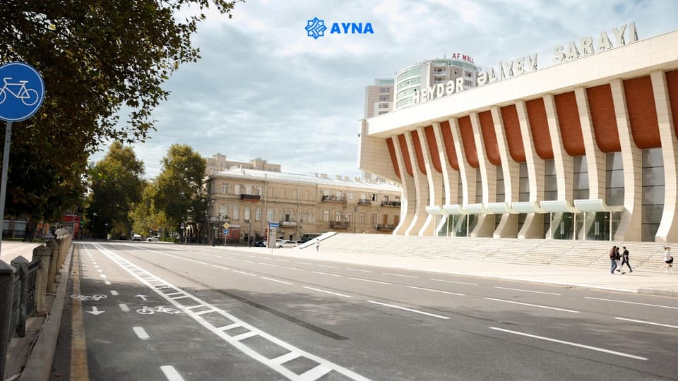 Bülbül prospektinin daha bir hissəsində mikromobillik zolağı təşkil olunub
