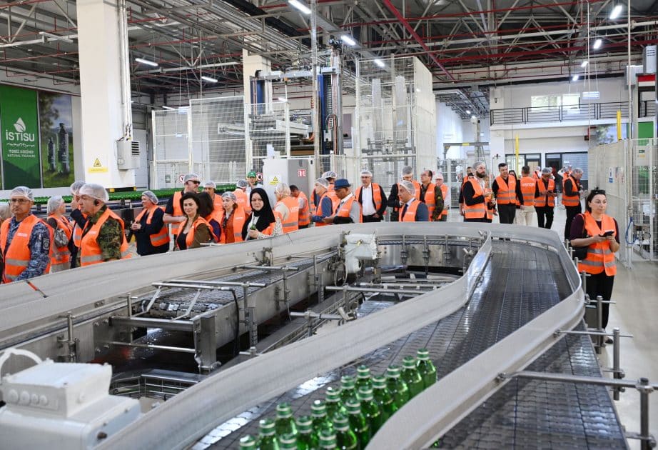 Diplomats view operations of Istisu mineral water plant in Kalbajar