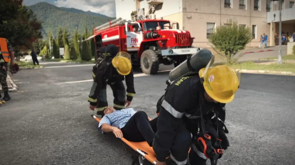 FHN Zaqatalada yanğın-taktiki təlim keçirib