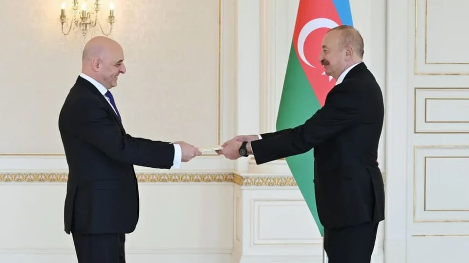 İlham Əliyev Gürcüstanın Azərbaycanda yeni təyin olunmuş səfirini qəbul edib