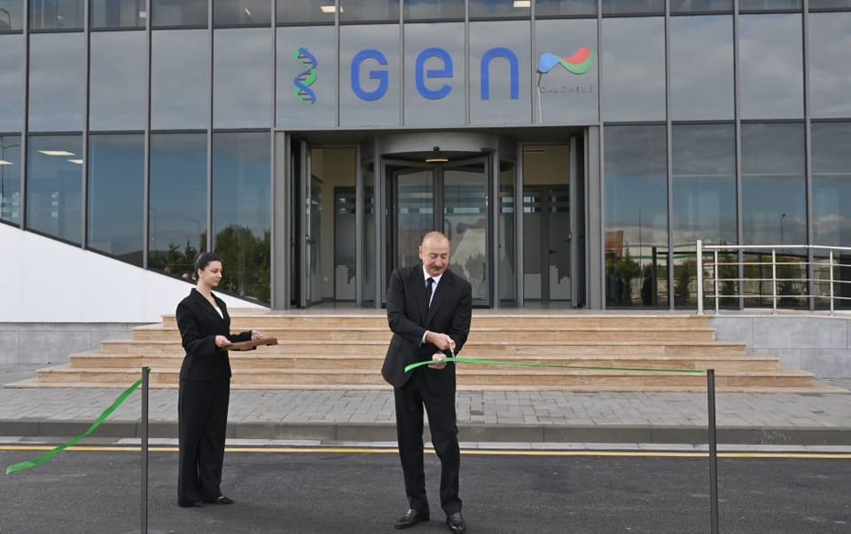 President Ilham Aliyev attends opening of medicine production facility in Pirallahi Industrial Park