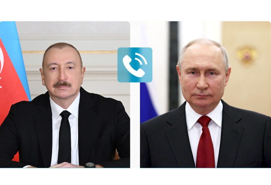 Ilham Aliyev calls Vladimir Putin
