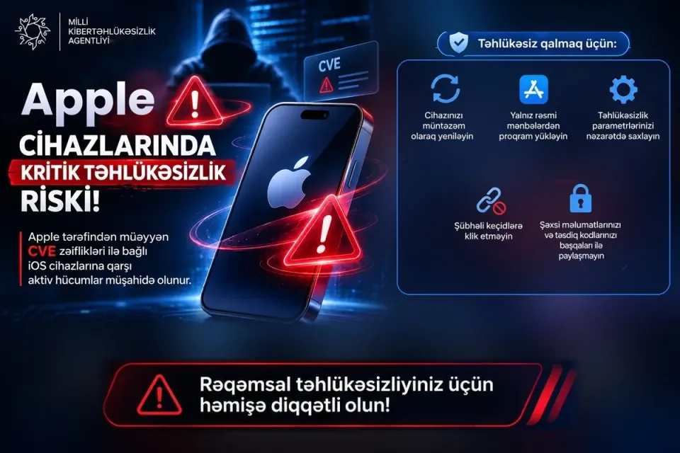 MKA "Apple" istifadəçilərinə xəbərdarlıq edib