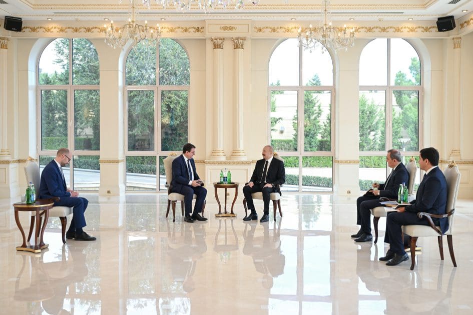 Prezident İlham Əliyev Avstriyanın Azərbaycanda yeni təyin olunmuş səfirini qəbul edib