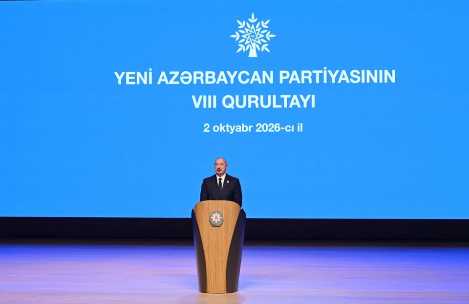 YAP-ın VIII Qurultayı keçirilir, İlham Əliyev çıxış edib - YENİLƏNİB