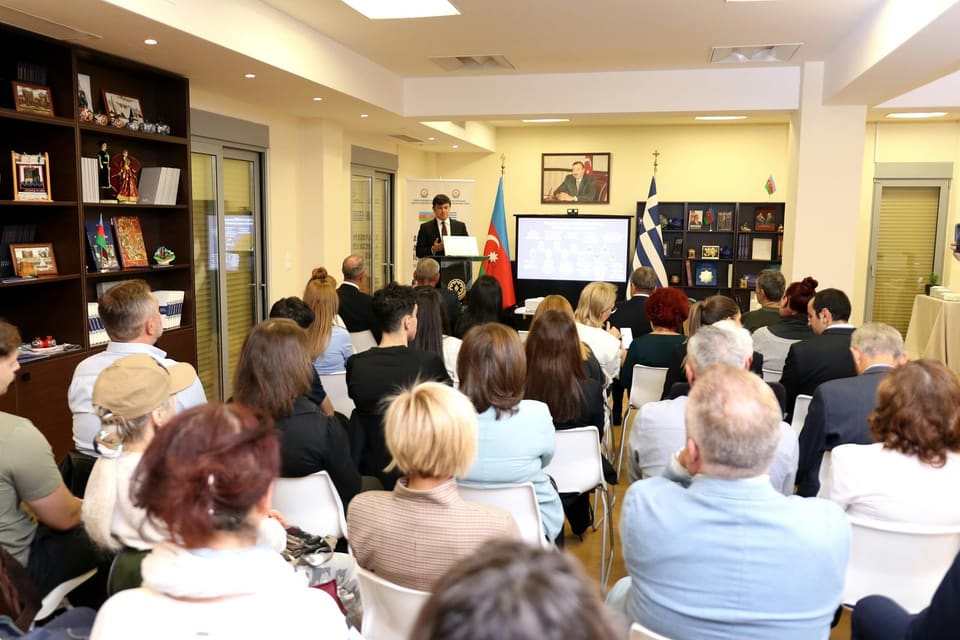 Yunanıstandakı  Azərbaycan icması ilə görüş keçirilib