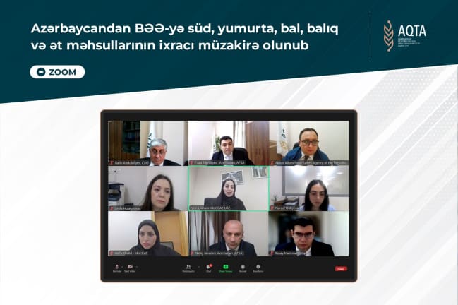 Azərbaycandan BƏƏ-yə süd, yumurta, bal, balıq və ət məhsullarının ixracı müzakirə olunub