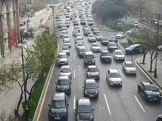 Bakıda hazırda sıxlıq müşahidə olunan yollar - SİYAHI