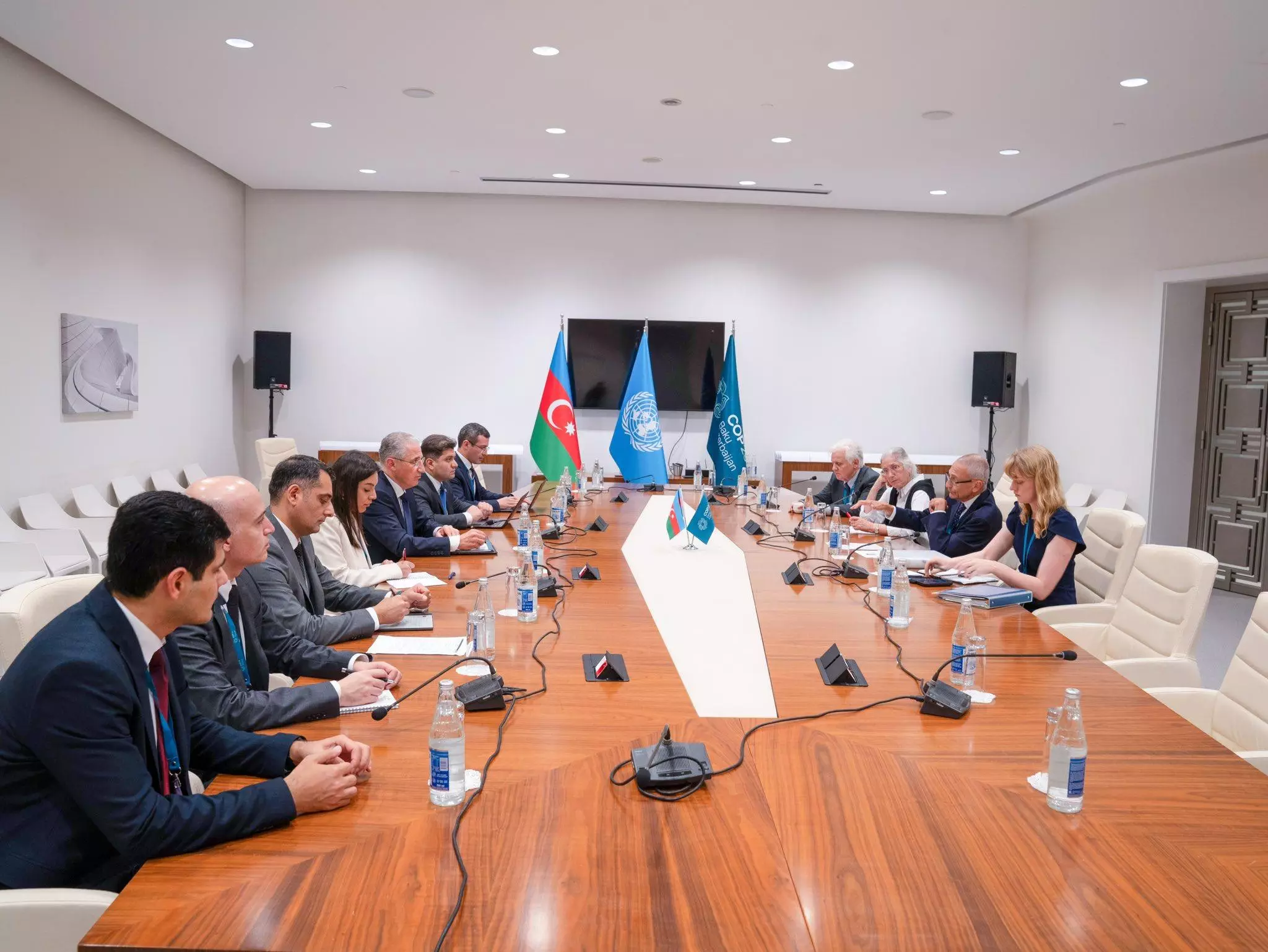 Muxtar Babayev ABŞ Prezidentinin beynəlxalq iqlim siyasəti üzrə baş müşaviri ilə görüşüb