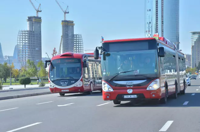 Bəzi avtobusların hərəkət intervalında gecikmələr qeydə alınıb