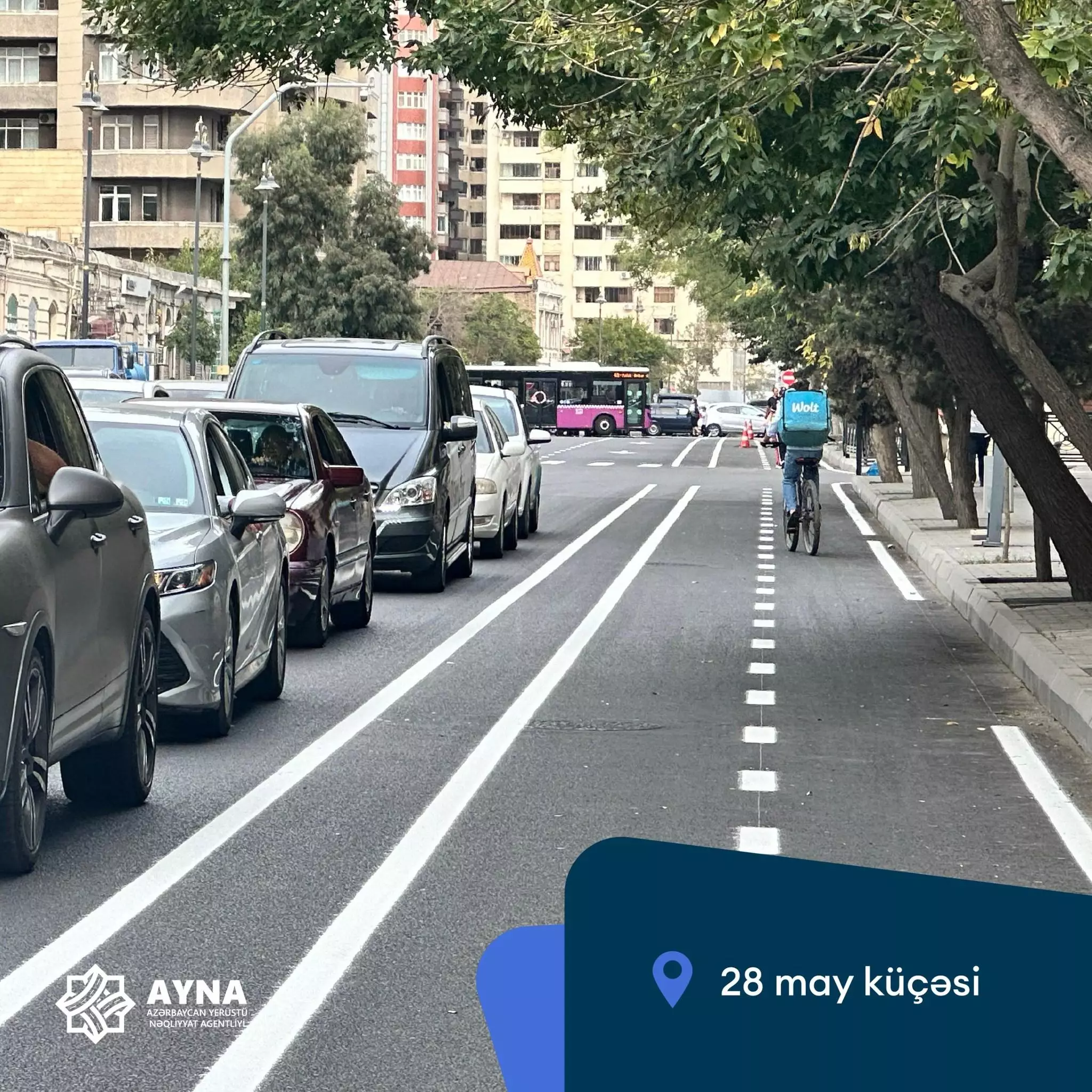 Bakıda 20 km-lik yeni mikromobillik zolağı istifadəyə verilib