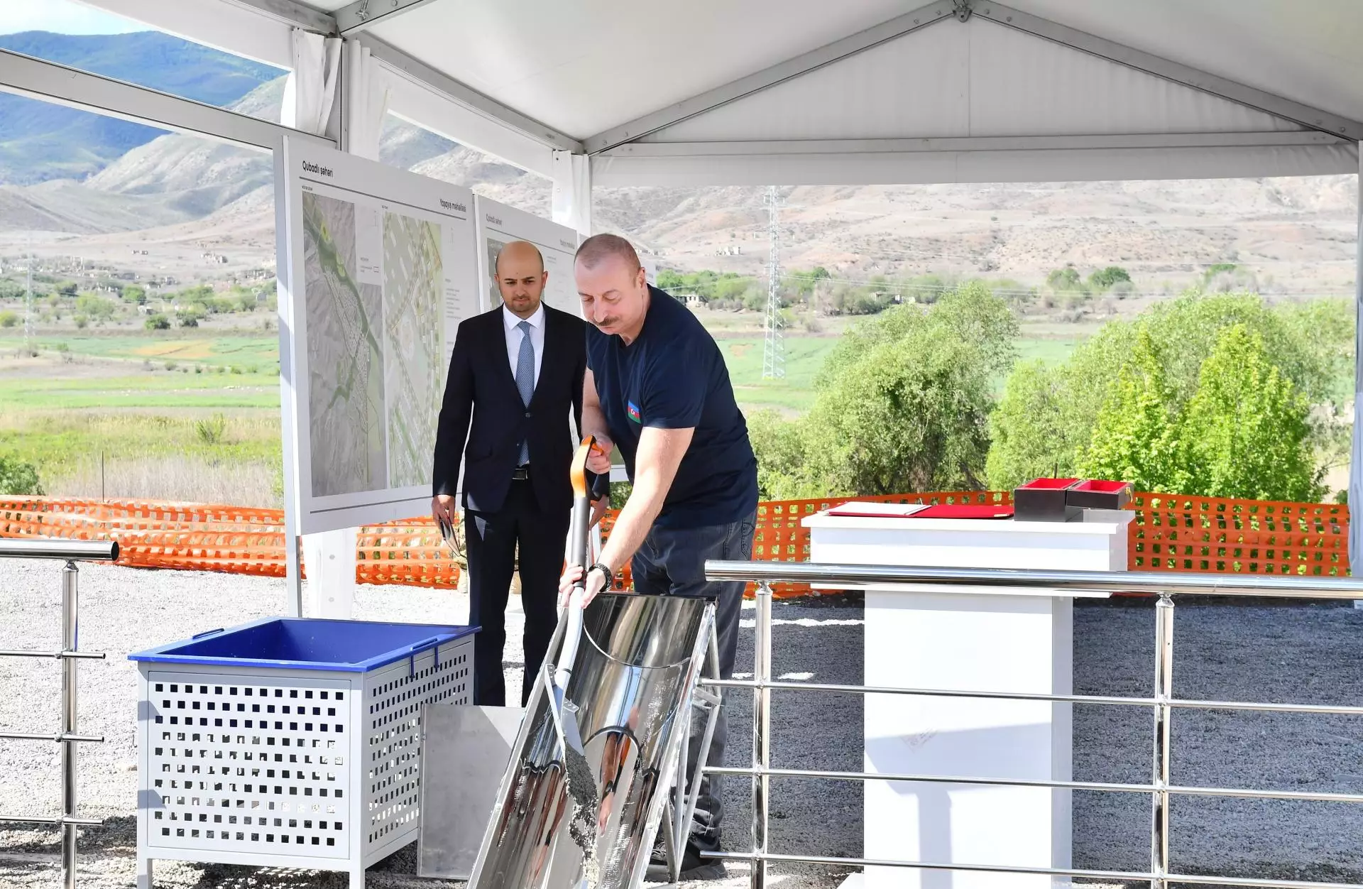 Prezident Qubadlıda ilk yaşayış məhəlləsinin təməli qoyub