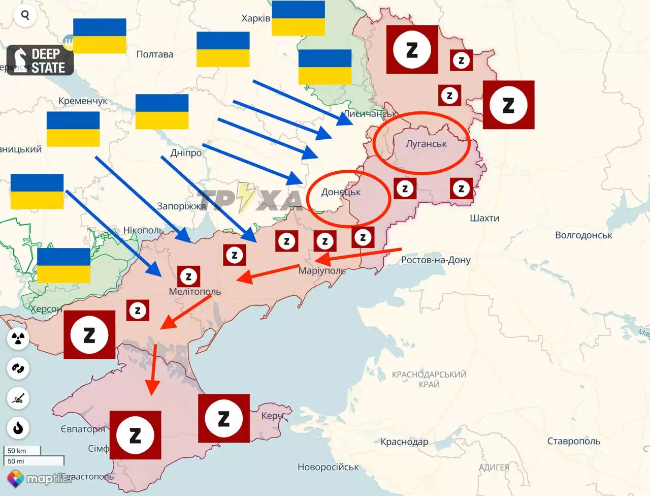 Ukrayna ordusu Rus qoşunlarını çıxarmaq üçün iki cəbhədə əməliyyat icra edəcək