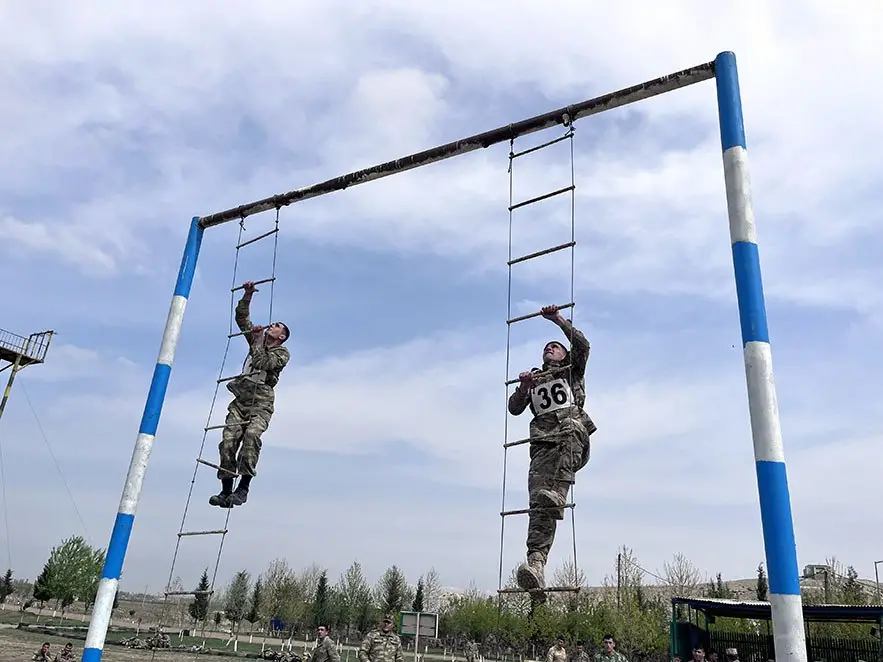 Hərbi qulluqçular arasında beşnövçülük üzrə yarışlar keçirilib