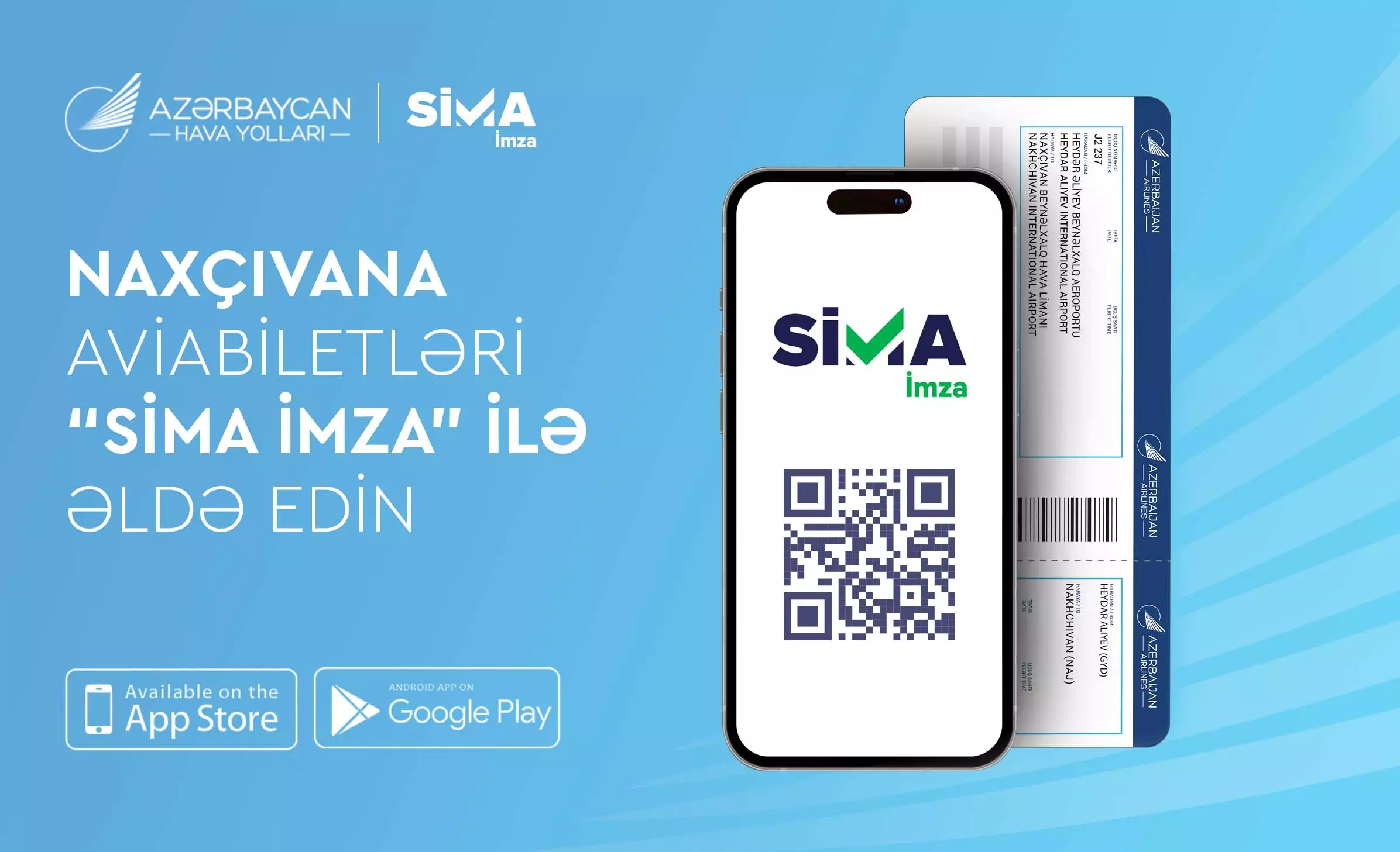 AZAL Naxçıvana aviabiletlərin onlayn alışında “SİMA İmza”nı tətbiq edir