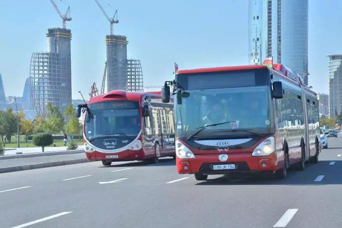 Bakıda marşrut avtobuslarının sayı artırıldı