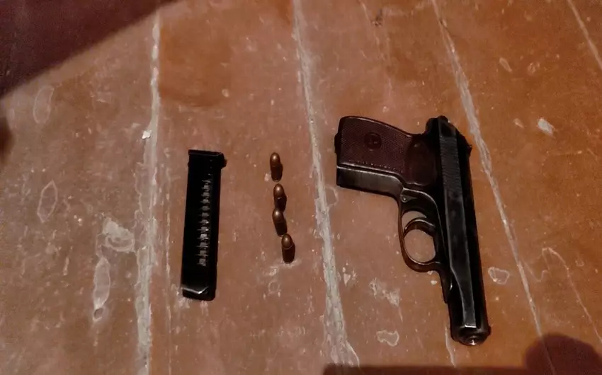 Maştağa sakinindən “Makarov” markalı tapança aşkarlanıb.