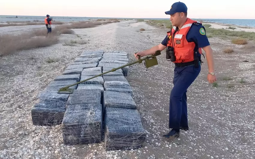 Xəzər dənizinin Azərbaycana mənsub ərazi sularında aşkar olunan qaçaqmal götürülüb