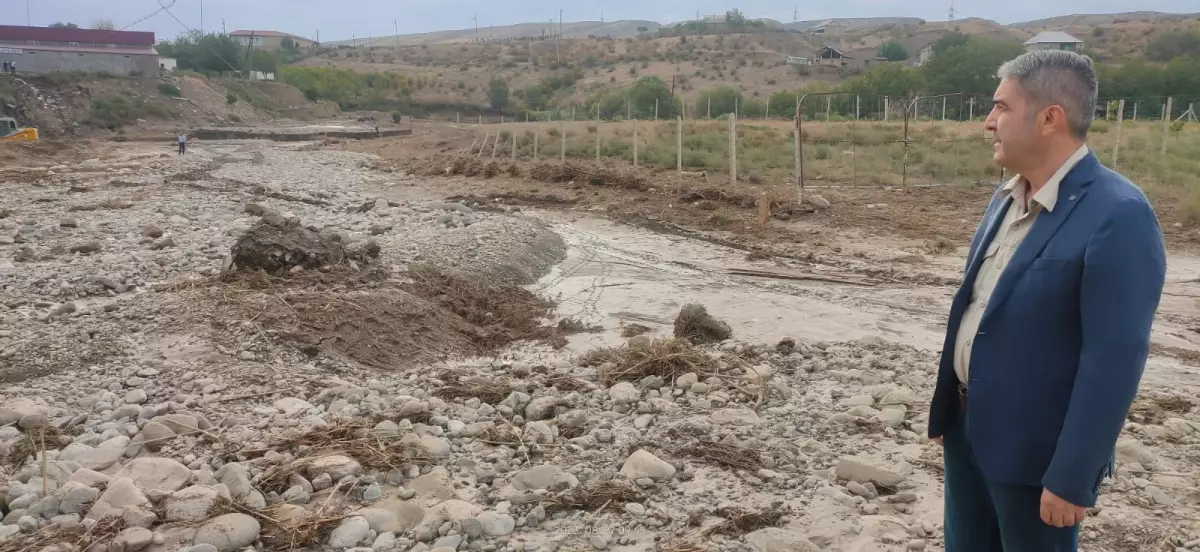 Sel səbəbindən bağlanan Bakı-Şamaxı-Yevlax yolu qismən bərpa olunub