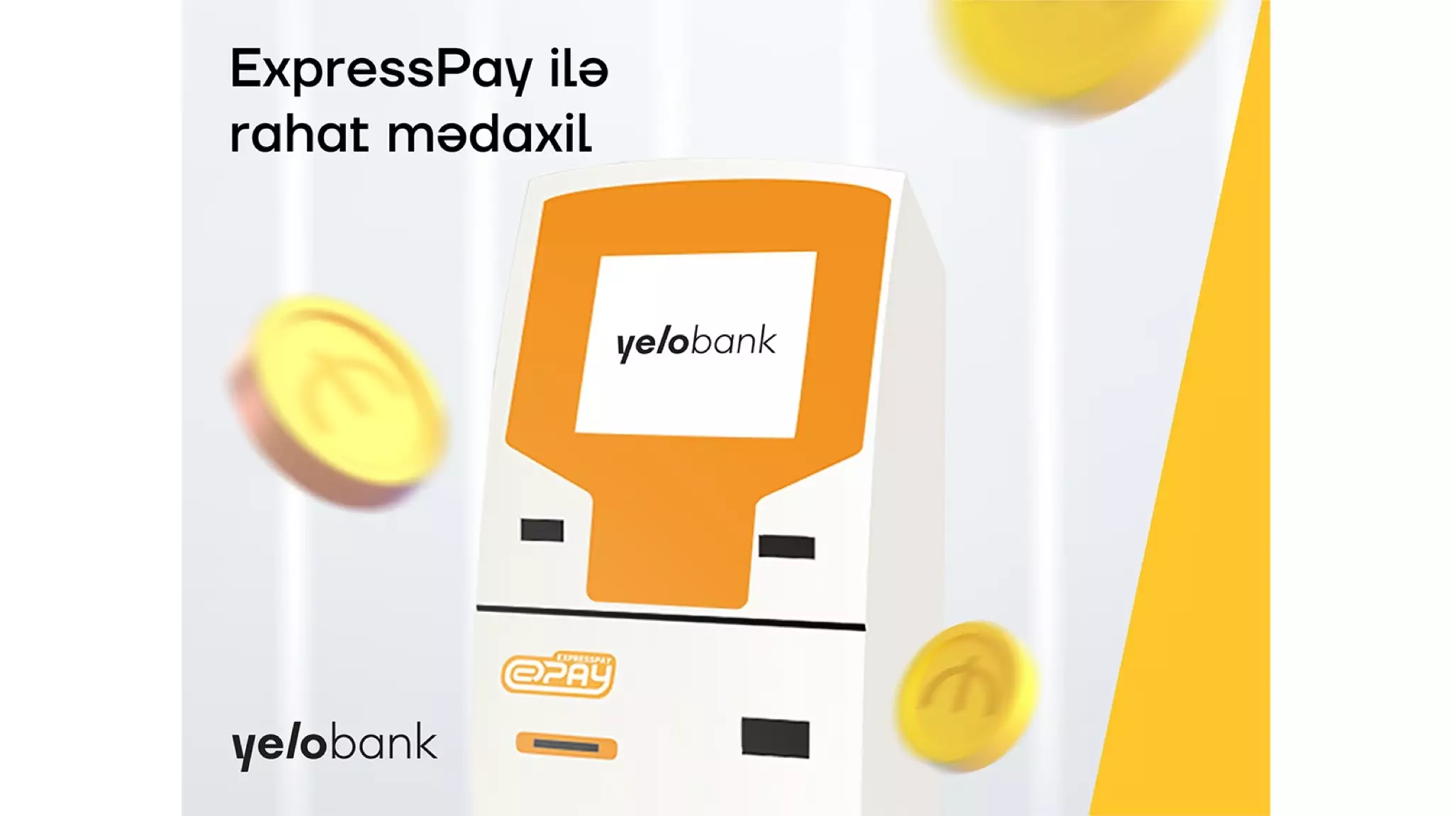 Yelo Bank hesablarına ExpressPay ilə rahat mədaxil et