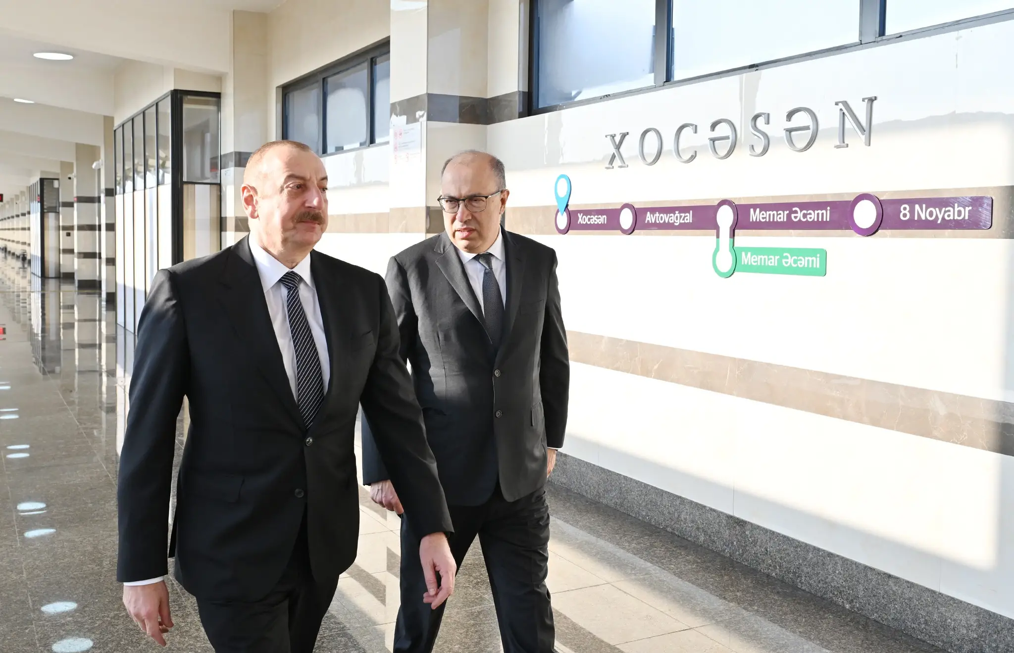 Dövlət başçısı metronun “Xocəsən” elektrik deposunun və stansiyasının açılışında iştirak edib - YENİLƏNİB