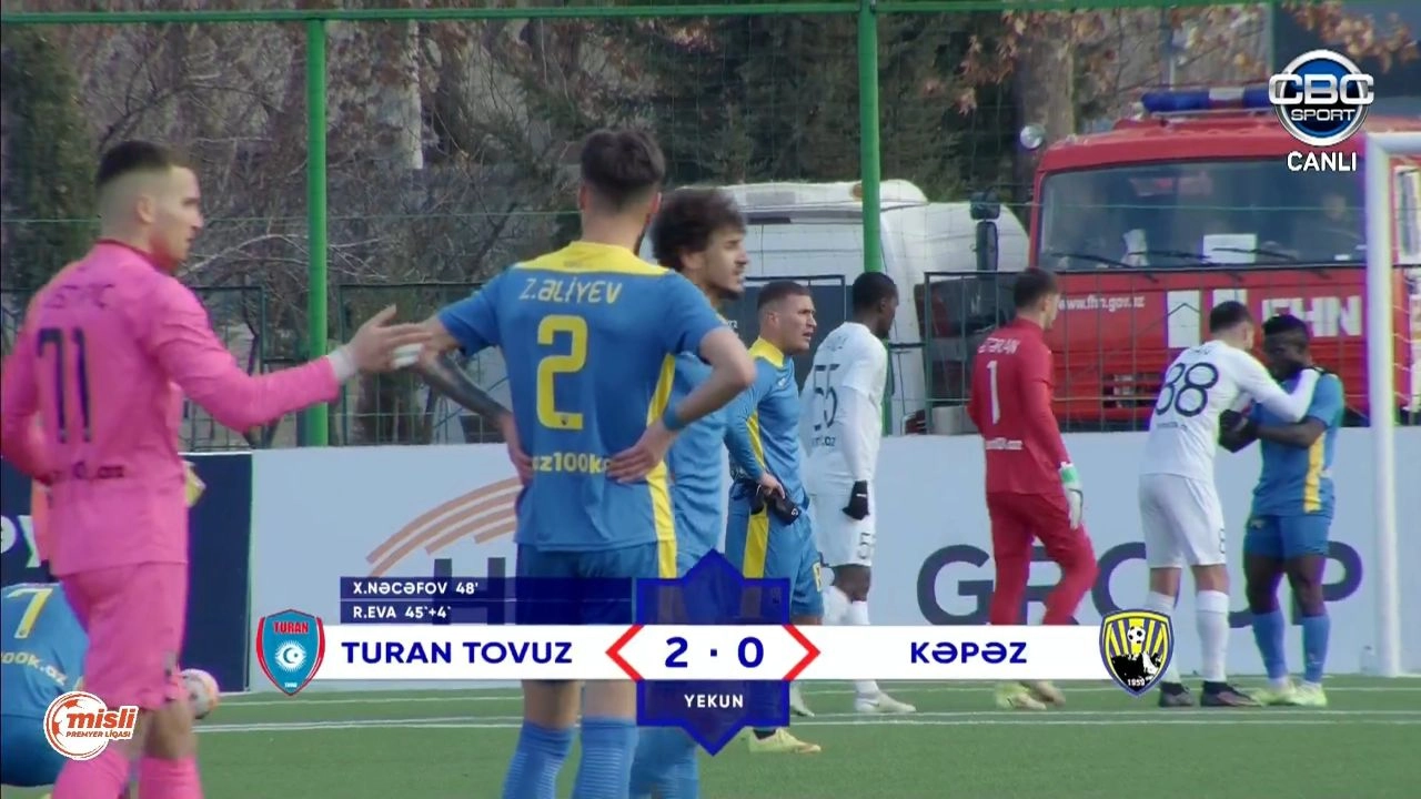 "Turan Tovuz" 3 xalı 2 qolla qazandı