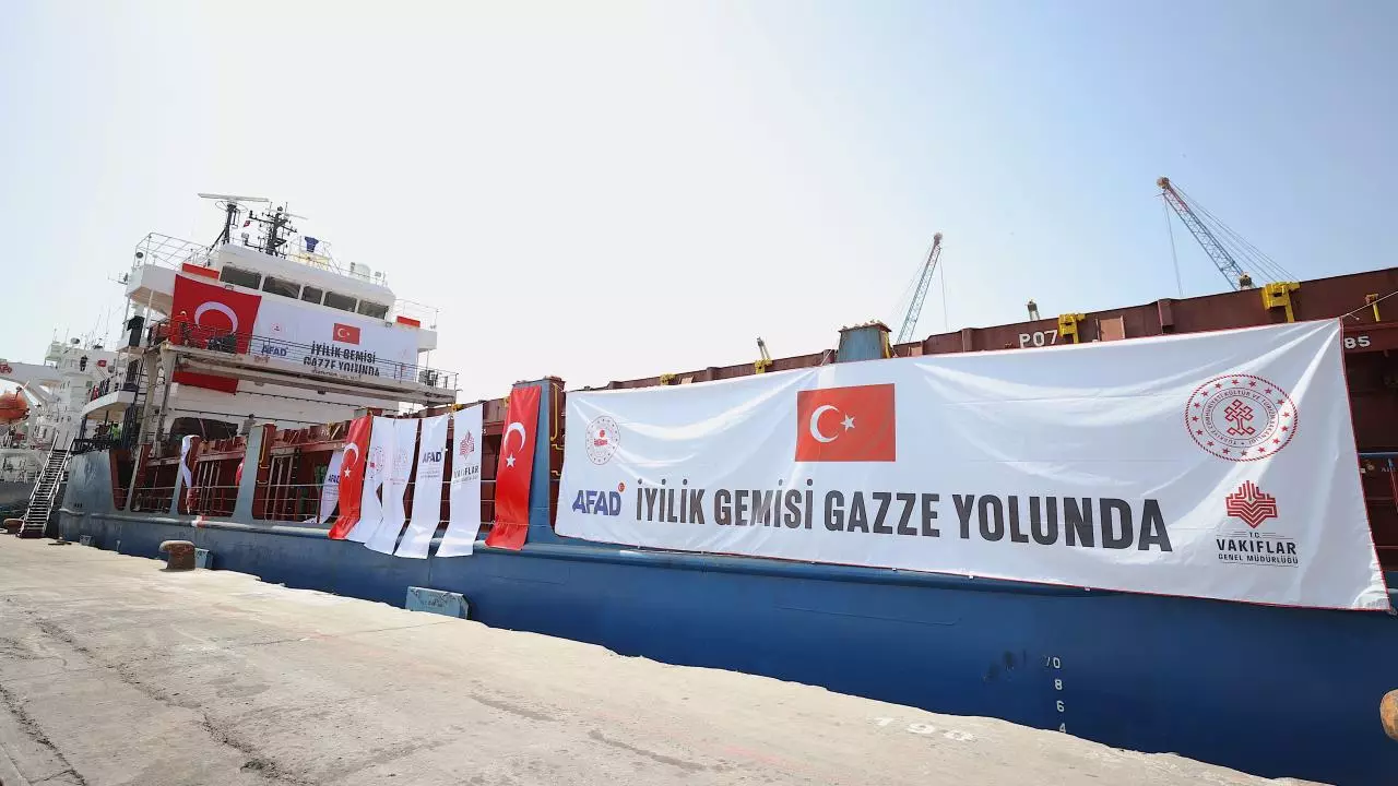 Türkiyənin 8-ci humanitar yardım gəmisi Qəzzaya yola düşüb