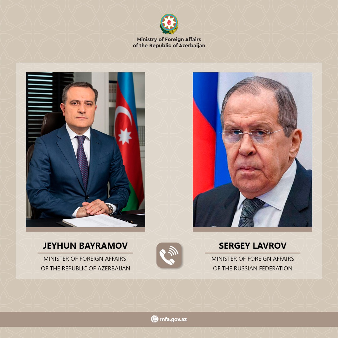 Lavrov və Ceyhun Bayramov arasında telefon danışığı olub