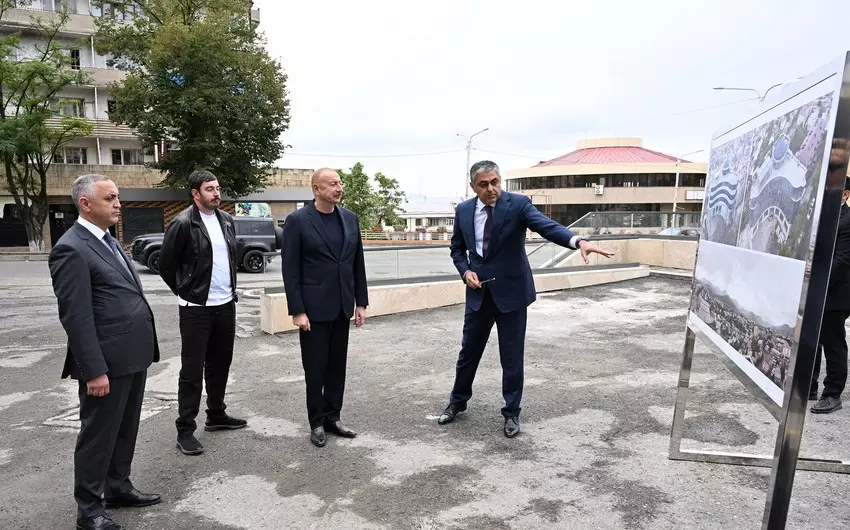 Prezident Xankəndidə “Bulud” hotelində aparılan təmir-bərpa işləri ilə tanış olub - YENİLƏNİB