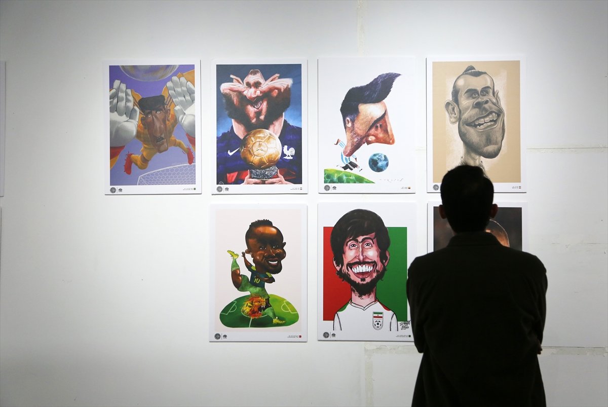 İranda Dünya Kuboku Karikatura Sərgisi açılıb-FOTO