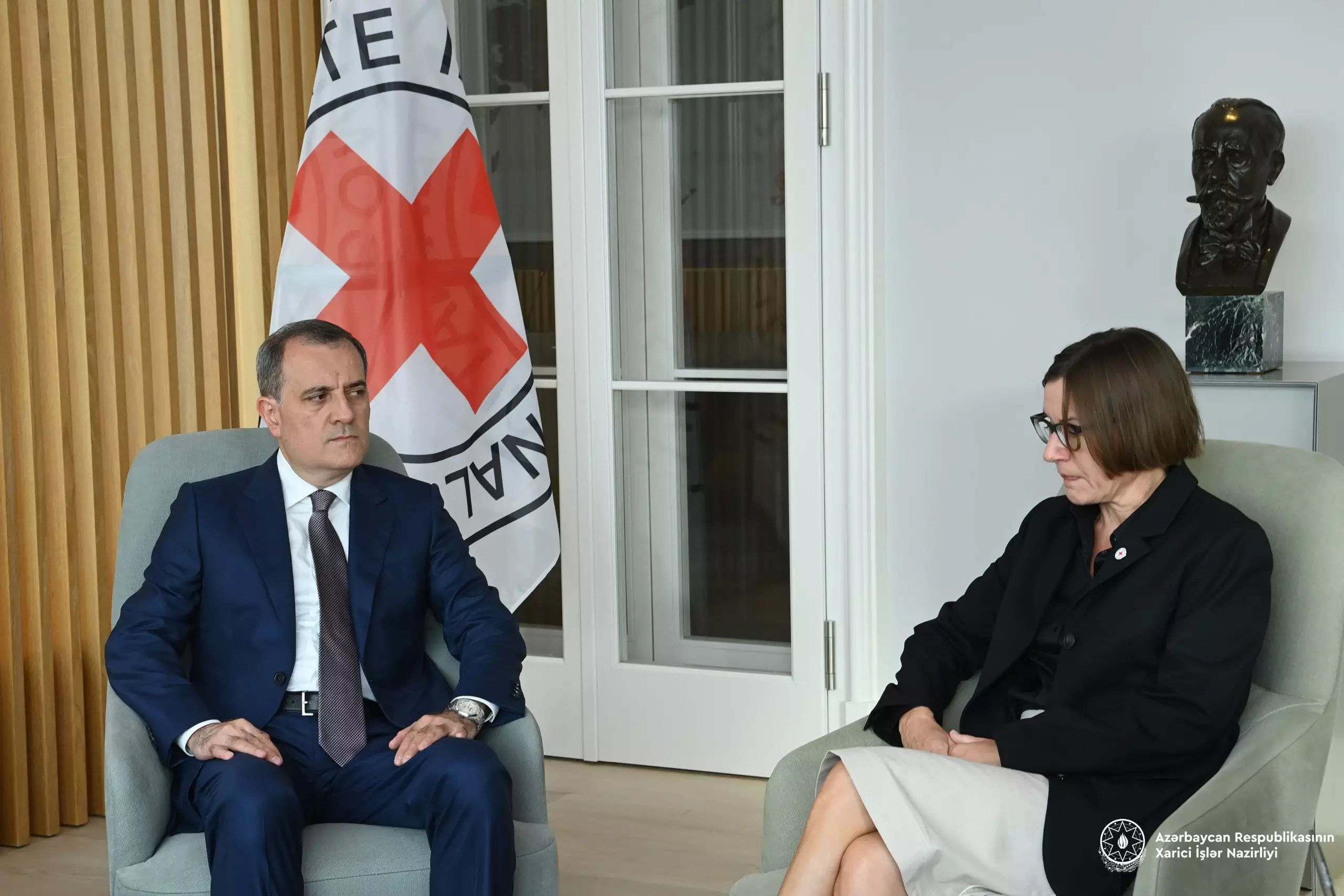 Ceyhun Bayramov BQXK-nın prezidenti ilə görüşüb - YENİLƏNİB
