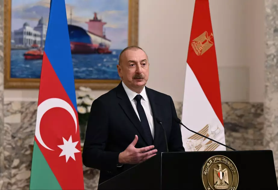 Prezident: Azərbaycan və Misir beynəlxalq təşkilatlar çərçivəsində fəal əməkdaşlıq edir